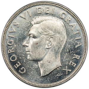 SOLD Canada 1952 NWL $1 Silver Dollar Coin - AU-55