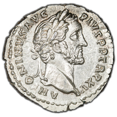 SOLD Ancient Rome Imperial AD 152-3 Antonius Pius AR Denarius RIC 222 RSC 270