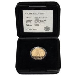 SOLD Netherlands 1994 1 One Dukaat/Ducat Proof Gold Coin - In Original Box with COA