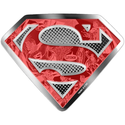 Canada 2017 $100 DC Comics Originals: Superman's Shield .9999 Fine Silver Coin