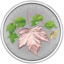 Canada 2017 $300 Maple Leaf Forever .9999 Pure Platinum Coin