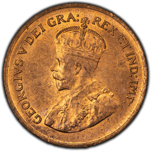 SOLD Canada 1933 1 Small Cent Coin - MS-63