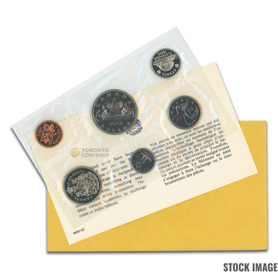 Canada 1969 6-Coin PL Proof-Like Mint Coin Set - Envelope + COA