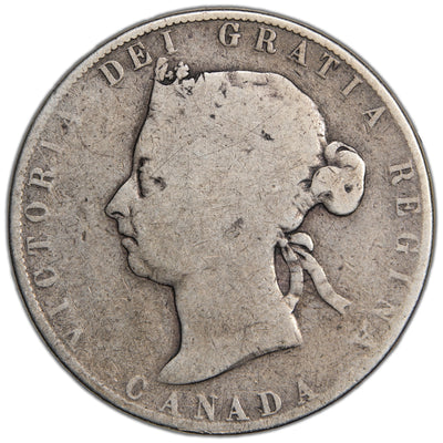 SOLD Canada 1899 Small 9's 50 Cents Half Dollar Silver Coin - Good