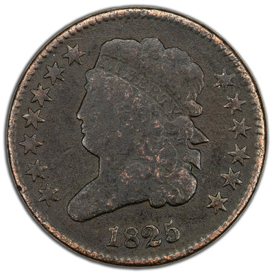 SOLD United States 1825 1/2c Classic Head Half Cent Coin