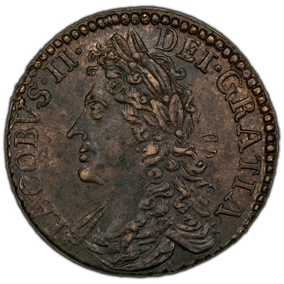 Ireland 1689 February Gun Money Half Crown Coin S-6579k - High Grade