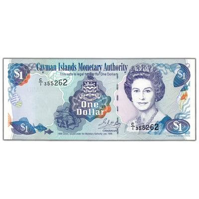Cayman Islands 1998 $1 One Dollar Note P #21a - Ch UNC
