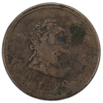 Lower Canada 1820 Crude Halfpenny Token LC-57A2