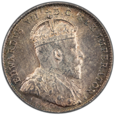 Canada 1902-H 10 Cents Dime Silver Coin - ICCS MS-63