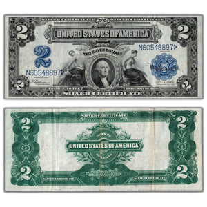 SOLD United States 1899 $2 Silver Certificate Note Fr #258 - VF+