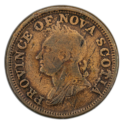 Nova Scotia 1832 1d One Penny Token NS-4A2 - Fine +