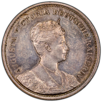 SOLD Germany 1895 Nord-Ostsee-Kanal Silver Medal Lange #1381