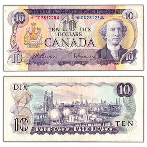 SOLD $10 1971 Bank of Canada Note *DG Replacement Prefix BC-49aA - VF/EF
