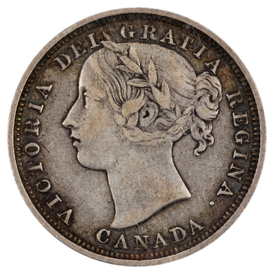 SOLD Canada 1858 20 Cents Silver Coin One Year Type! - ICCS VF-20