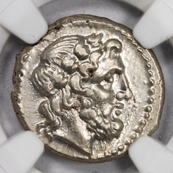 Ancient Rome 211-208 BC AR Victoriatus Crawford 102/1 - NGC Ancients MS