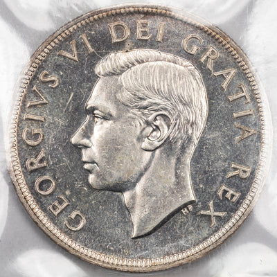 SOLD Canada 1948 $1 Silver Dollar Coin - Key Date - ICCS MS-62