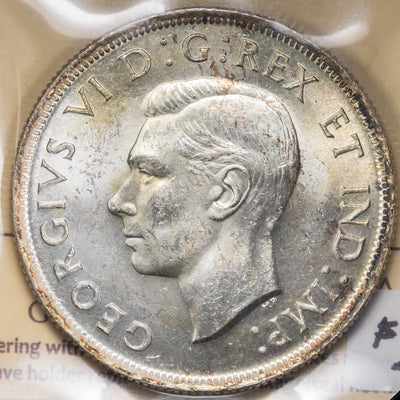 SOLD Canada 1937 2xHP $1 Silver Dollar Coin - ICCS MS-63