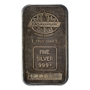 SOLD Engelhard Maple Leaf 1oz .999 Fine Silver Bar