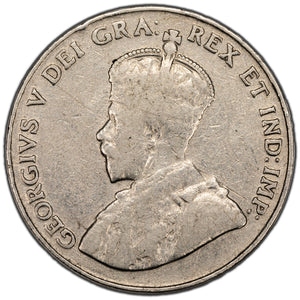 SOLD Canada 1925 5 Cents Nickel Coin - Key Date - VG-8