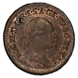 SOLD Austria 1781-B 1/4 Kreutzer Coin KM #2051.1