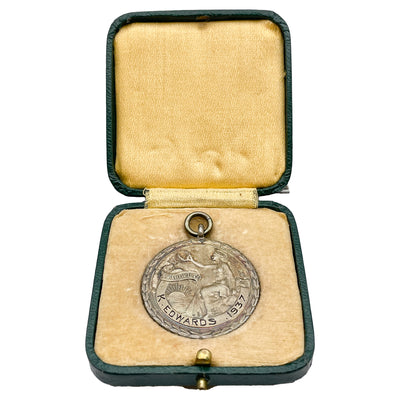 Royal Life Savings Society Award or Merit Medal - In Box Named 1937