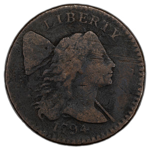 SOLD United States 1794 Head of 1794 Liberty Cap Large Cent Coin