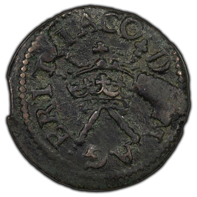 SOLD Ireland 1603-26 James I Farthing Coin S-6521