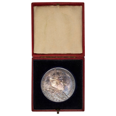 SOLD Great Britain 1935 George V Silver Jubilee Medal 57mm In Original Box