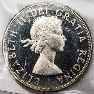 SOLD Canada 1960 50 Cents Half Dollar Proof Like Coin - ICCS PL-67 Heavy Cameo