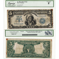 United States 1899 $5 Silver Certificate "Chief" Mule Note Fr. 280m - Legacy VG-8