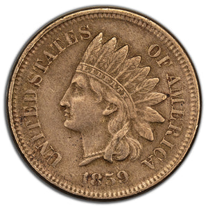 SOLD United States 1859 1c Indian Head Cent Coin