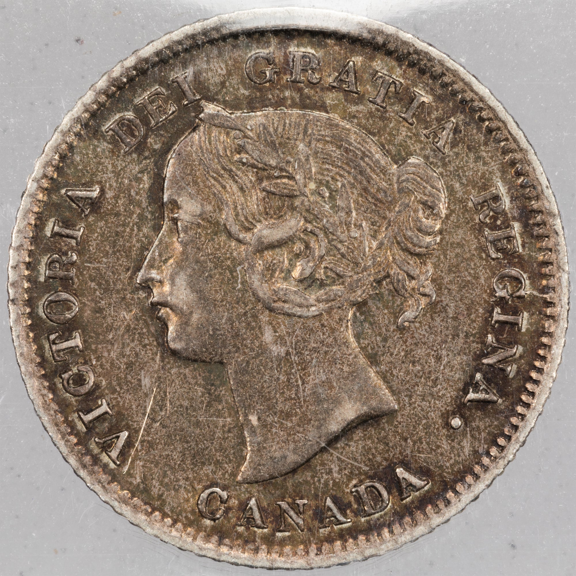 Canada 1874-H Crosslet 4 5 Cents Silver Coin - ICCS EF-40 - The Toronto ...