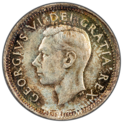 Canada 1951 10 Cents Dime Silver Coin - ICCS MS-65