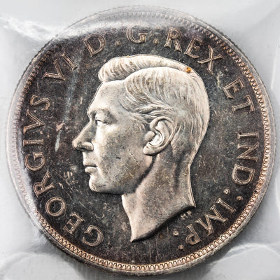 SOLD Canada 1946 $1 Silver Dollar Coin - ICCS MS-64