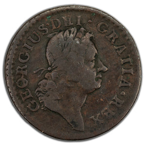 Ireland 1723 1/4d Farthing Coin SP #6604