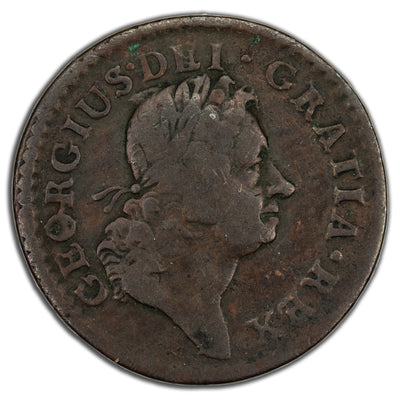 Ireland 1723 1/4d Farthing Coin SP #6604