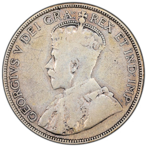 SOLD Canada 1934 50 Cents Half Dollar Silver Coin - VG-8