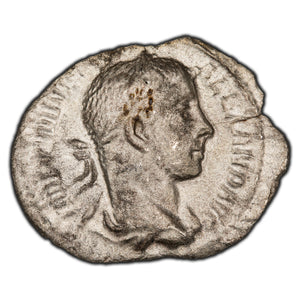 SOLD Ancient Rome AD 226 Severus Alexander Denarius Silver Coin RIC #55