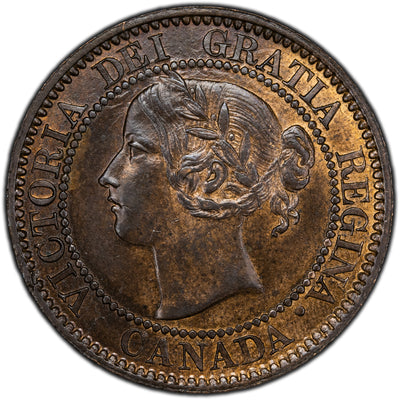 SOLD Canada 1859 Narrow 9 1 Large Cent Coin - UNC+ RB