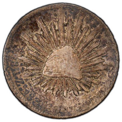 Mexico 1838 Zs-OM 8 Reales Silver Coin