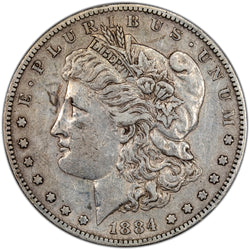 United States 1884-S $1 Morgan Silver Dollar Coin - Better Date