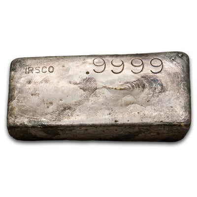 SOLD IRSCO Imperial Refining Smelting Company of Canada .9999 Fine 1004g Silver Bar