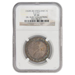 Great Britain 1635-36 Crown Mint Mark 1s One Shilling Silver Coin S-2791 - NGC VF-30