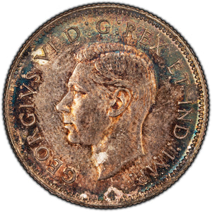 SOLD Canada 1942 25 Cents Quarter Silver Coin - AU