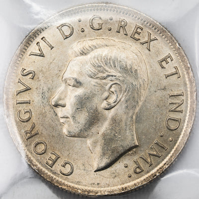 SOLD Canada 1937 $1 Silver Dollar Coin - ICCS MS-64