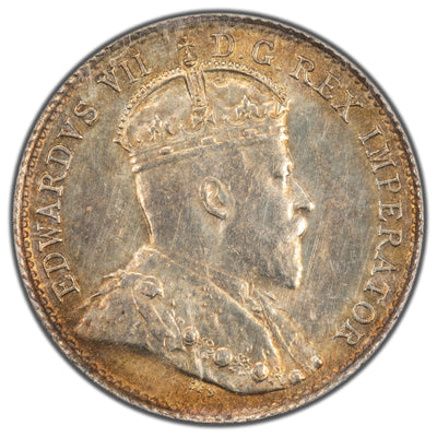 Canada 1906 5 Cents Silver Coin - ICCS MS-62