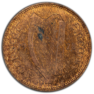 Ireland 1928 1/4d Farthing Coin SP #6632 - Uncirculated