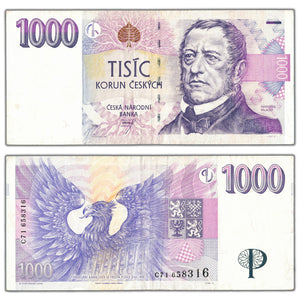 SOLD Czechoslovakia 1996 1000 Korun Note P #15a - Circulated
