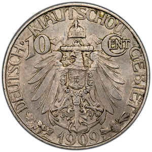 China Kiauchau 1909 10 Ten Cents Coin