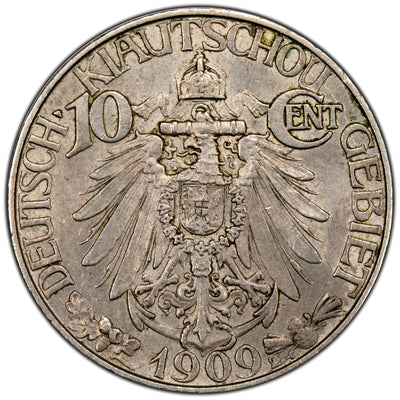 China Kiauchau 1909 10 Ten Cents Coin
